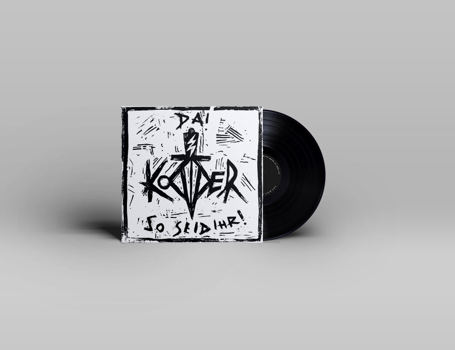 Vinyl MockUp vom neuen Kodder Album Da! So seid Ihr